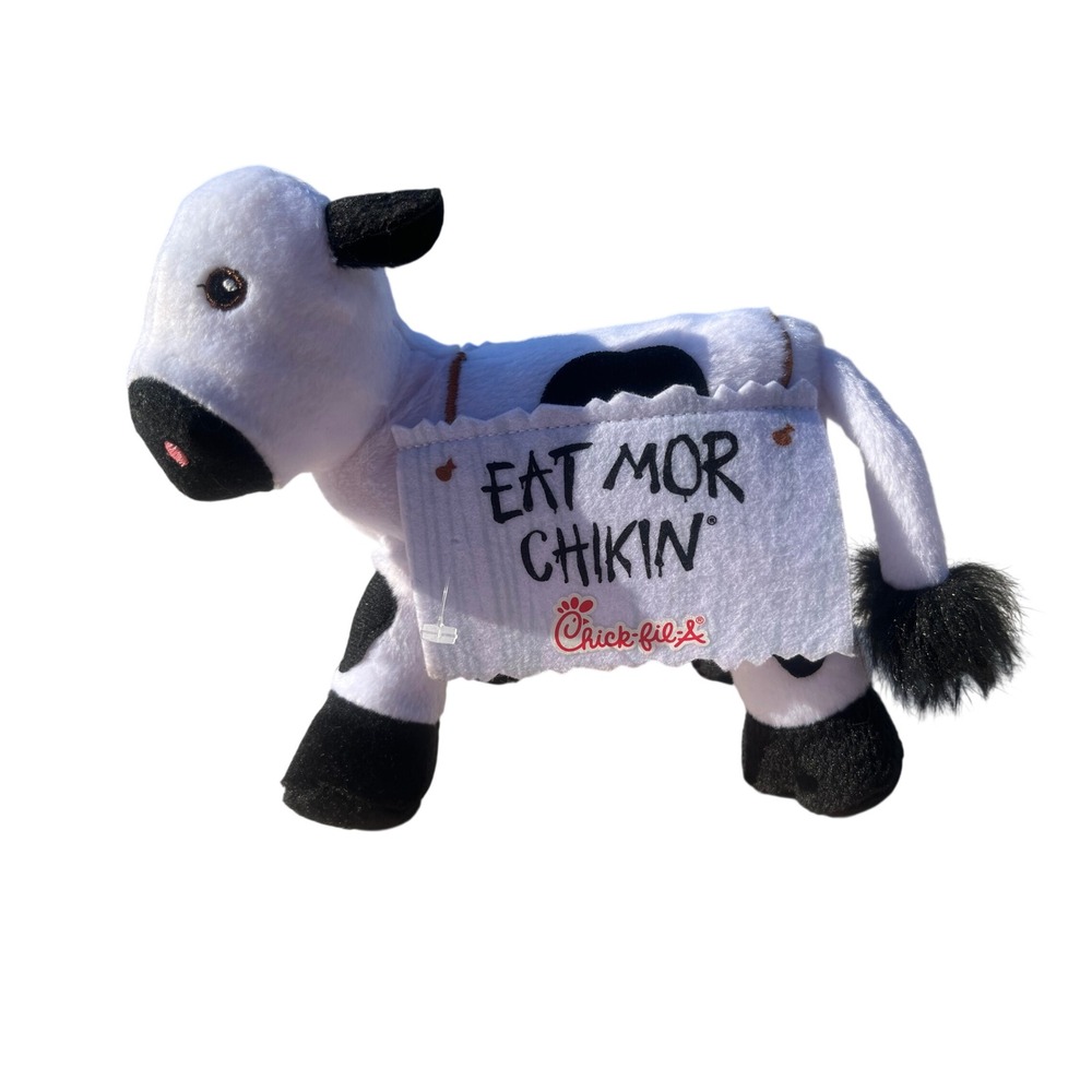 Chick-fil-A Eat Mor Chikin Plush Cow Promotional Stuffed‎ Animal Mascot 2017
